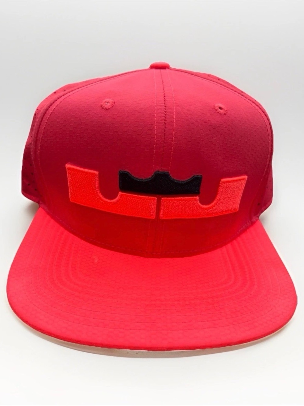 Nike Red Perforated Dri-FIT Hat with Black Trim